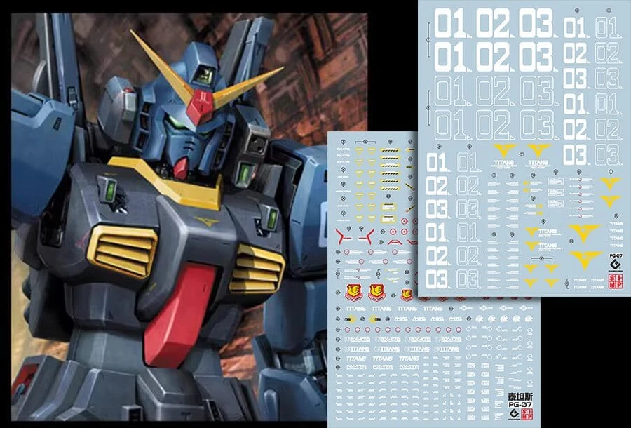 D31 PG RX-178 Gundam MK-II (Titans) Decal Sheet 3 D31 PG RX-178 Gundam MK-II (Titans) Decal Sheet
