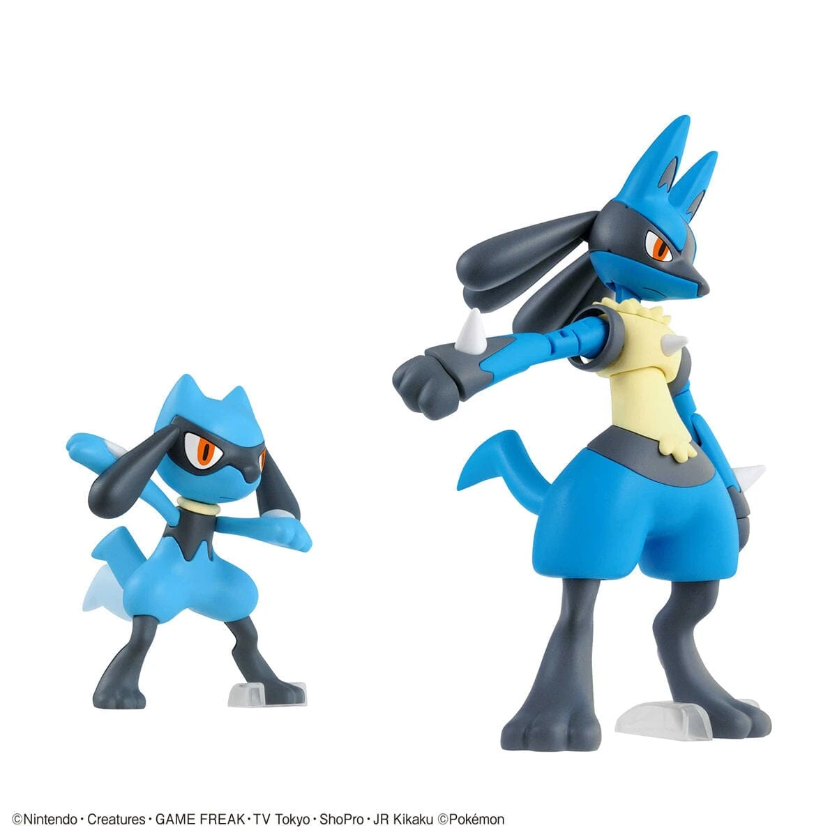 Bandai Pokemon Plamo Collection #44 Riolu & Lucario Model Kit 4 Bandai Pokemon Plamo Collection #44 Riolu & Lucario Model Kit - Image 2