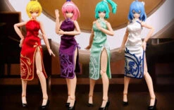 E-Model A.T.K. Girl Four Mytical Beasts Qipao Accessories Set