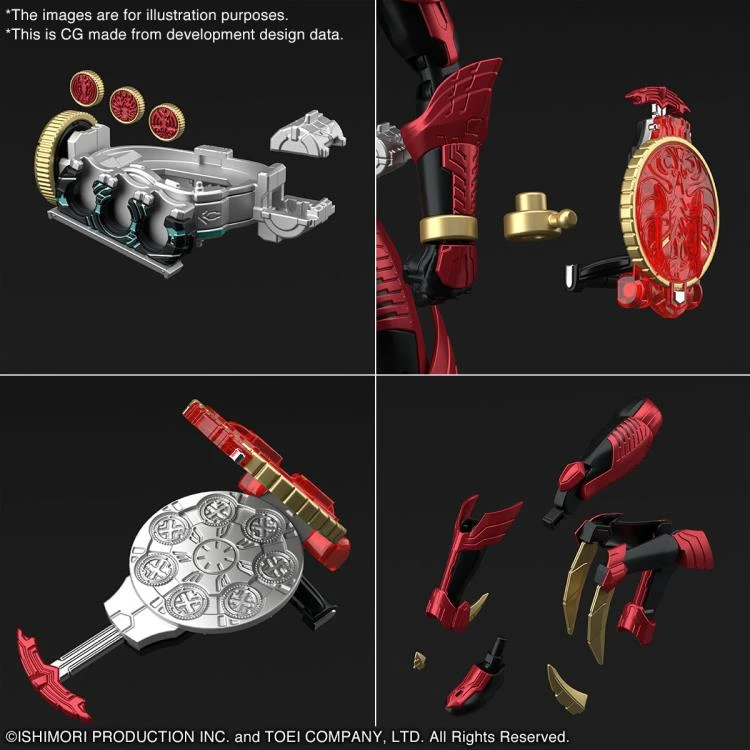 Bandai Kamen Rider OOO Figure-rise Standard Kamen Rider OOO (Tajadoru Combo) Model Kit 10 Bandai Kamen Rider OOO Figure-rise Standard Kamen Rider OOO (Tajadoru Combo) Model Kit - Image 8