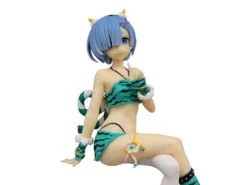 Re Zero Starting Life In Another World Rem (Demon Costume Green Ver.) Noodle Stopper Figure