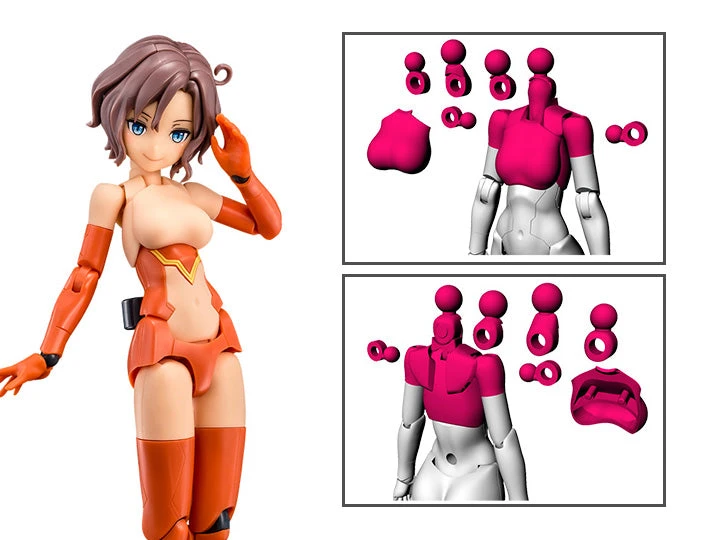 Megami Device M.S.G 01 Top Set Skin Color D Model Kit 3 Megami Device M.S.G 01 Top Set Skin Color D Model Kit