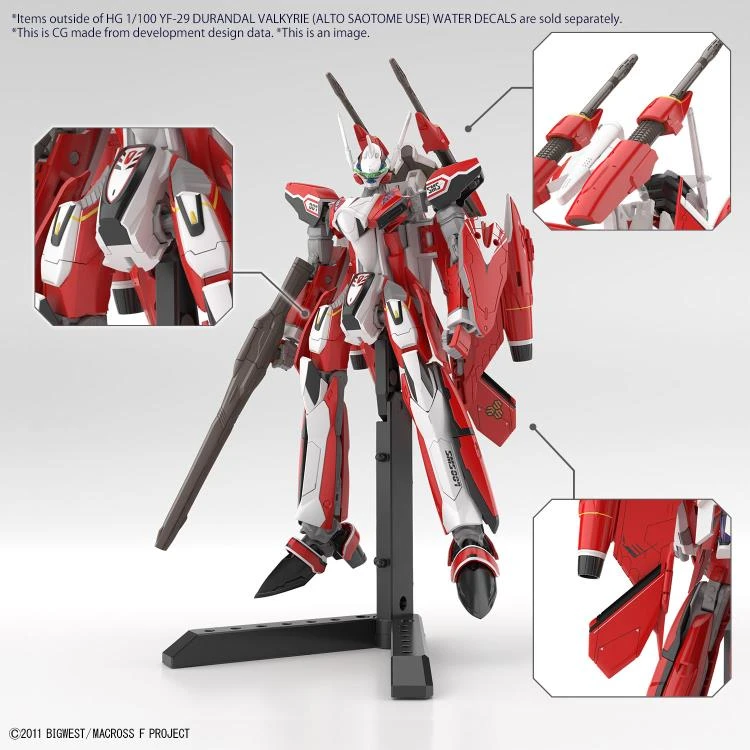 Bandai Macross Frontier HG YF-29 Durandal Valkyrie (Saotome Alto) Special Water Slide Decals Sheet 4 Bandai Macross Frontier HG YF-29 Durandal Valkyrie (Saotome Alto) Special Water Slide Decals Sheet - Image 2