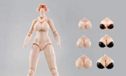 D House 1/12 Plain Figure Model Kit For Mecha Girl Yellow Skin Version