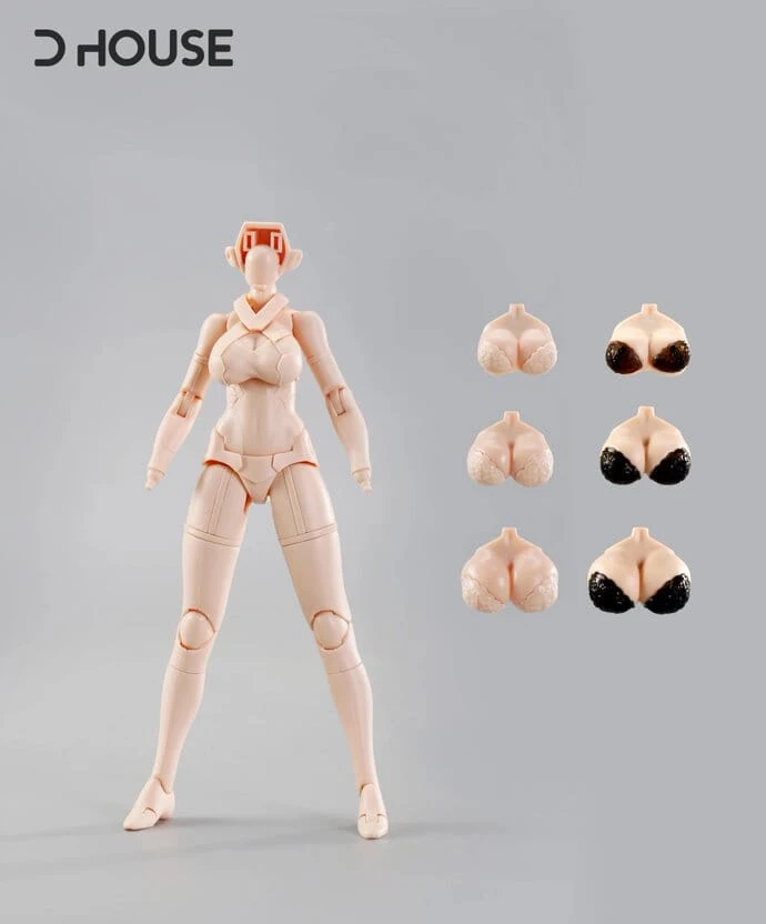 D House 1/12 Plain Figure Model Kit For Mecha Girl Yellow Skin Version 4 D House 1/12 Plain Figure Model Kit For Mecha Girl Yellow Skin Version - Image 2
