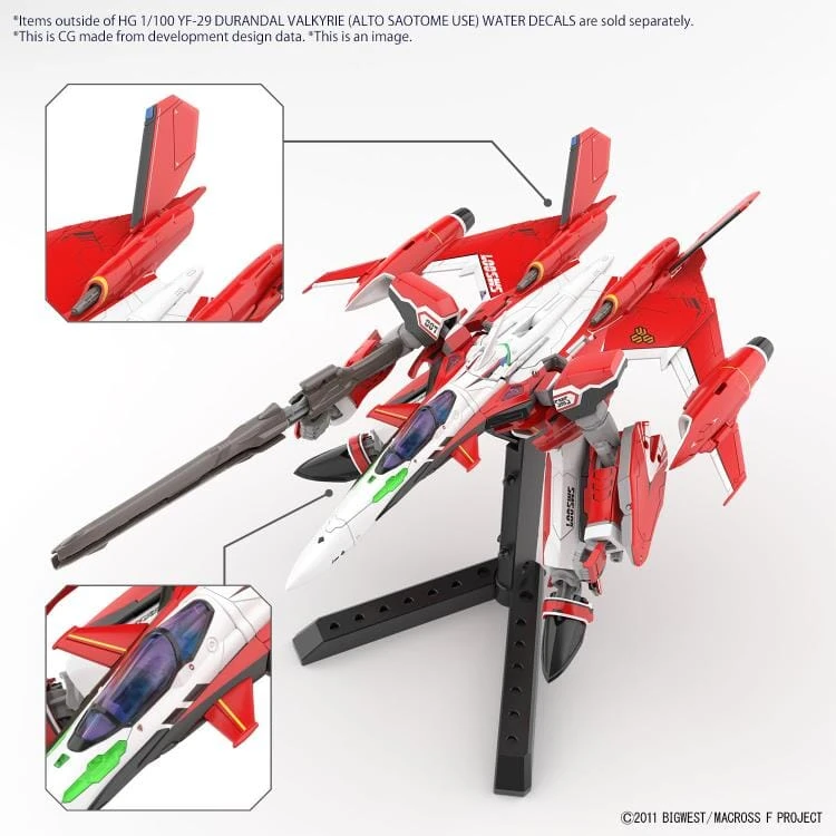Bandai Macross Frontier HG YF-29 Durandal Valkyrie (Saotome Alto) Special Water Slide Decals Sheet 5 Bandai Macross Frontier HG YF-29 Durandal Valkyrie (Saotome Alto) Special Water Slide Decals Sheet - Image 3