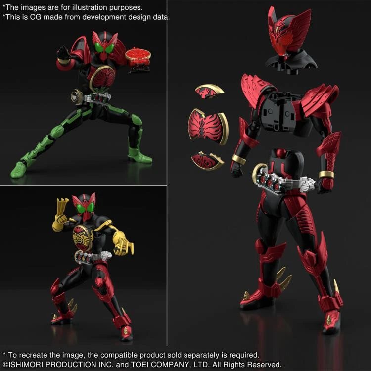 Bandai Kamen Rider OOO Figure-rise Standard Kamen Rider OOO (Tajadoru Combo) Model Kit 11 Bandai Kamen Rider OOO Figure-rise Standard Kamen Rider OOO (Tajadoru Combo) Model Kit - Image 9