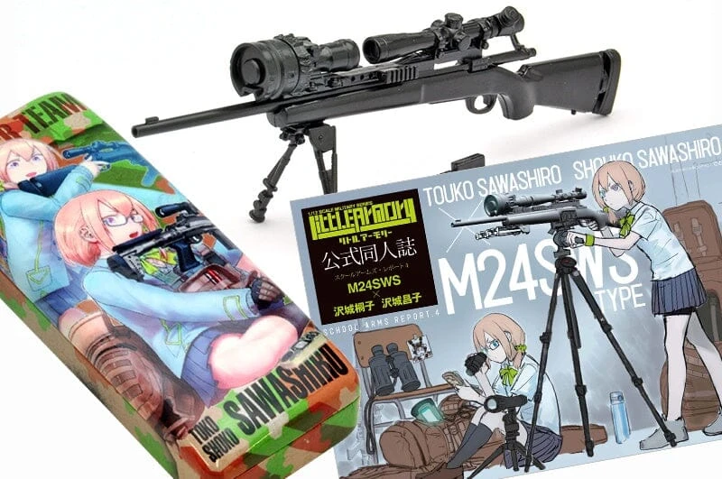 TomyTec Little Armory 1/12 LS04 M24 Sawashiro Touko & Shouko Mission Pack 5 TomyTec Little Armory 1/12 LS04 M24 Sawashiro Touko & Shouko Mission Pack - Image 3